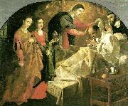 miraculous cure of the blessed reginaud of orleaans Francisco de Zurbaran
